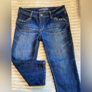 Vintage Y2K South Pole Dark Blue Women's Skinny Jean Capris
